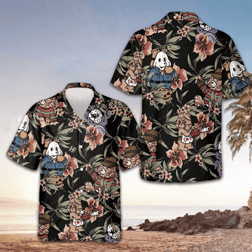 Horror Movie Characters Scare Dogs Hawaiian Shirt Funny Halloween Shirt Gifts For Him – Moonbestprint