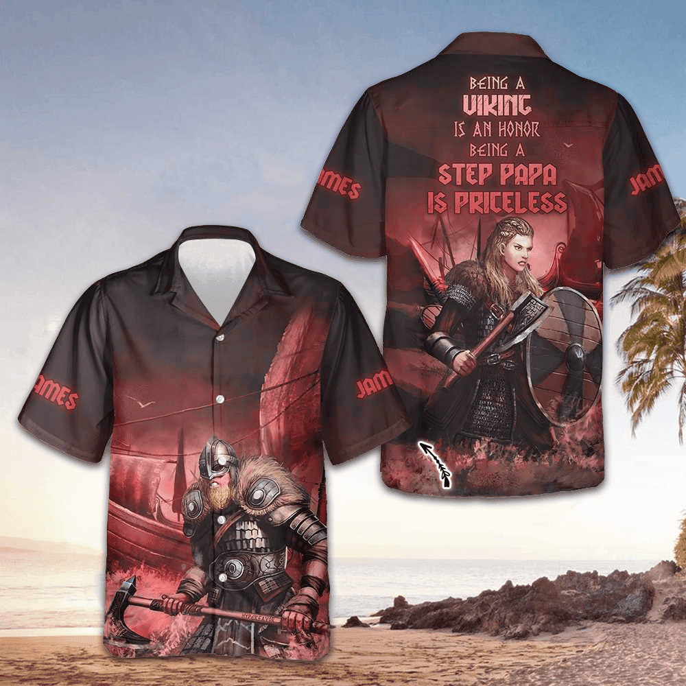 Custom Being A Step Papa Is Priceless Hawaiian Shirt Men's Button Up Shirt Gifts For Stepdad – Moonbestprint