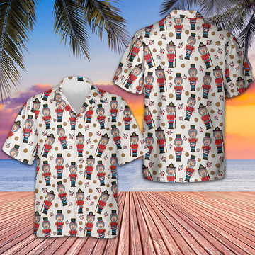 Christmas Pattern With Nutcracker Hawaiian Shirt Cute Christmas Shirts For Adults – Moonbestprint