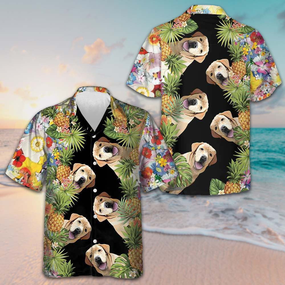 Labrador Retriever Aloha Hawaiian Shirt Vacation Button Down Shirts Gifts For Dog Lovers – Moonbestprint