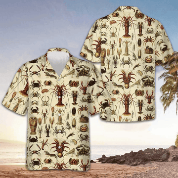 Lobster And Seafood Hawaiian Shirt Button Up Summer Shirts For Men Best Gifts – Moonbestprint
