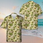 Avocado Seamless Pattern Hawaiian Shirt Beach Button Up Shirt Gifts For Avocado Lovers – Moonbestprint