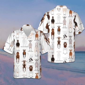 Goat Breeds Hawaiian Shirt Beach Button Up Shirts Men's Gifts For Boyfriend – Moonbestprint