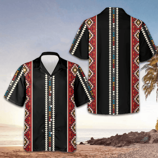 Ethnic Geometric Pattern Hawaiian Shirt Native American Shirt Gifts For Him – Moonbestprint