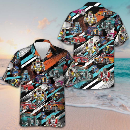 Cars Show Hawaiian Shirt Summer Button Up Shirts Men's Car Enthusiast Gifts – Moonbestprint