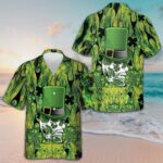 Irish Skull Saint Patricks Day Hawaiian Shirt Short Sleeve Button Up Gifts For Husband – Moonbestprint