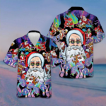 Christmas Hippie Santa Claus Hawaiian Shirt Santa Claus Shirt Best Gifts For Christmas – Moonbestprint