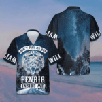 Custom Don't Piss Me Off Fenrir Inside Me Hawaiian Shirt Norse Mythology Fenrir Shirt Men – Moonbestprint