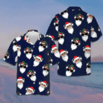 Custom Santa Claus Face Hawaiian Shirt Funny Santa Shirt Gifts For Christmas – Moonbestprint