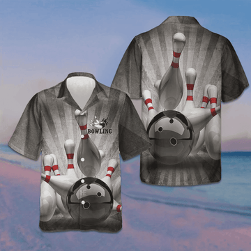 Strike Bowling Ball Hawaiian Shirt Cool Button Up Shirt Gifts For Bowlers – Moonbestprint
