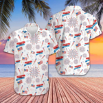 4th Of July US Pattern Hawaiian Shirt Patriotic Button Down Shirts Gifts For Husband – Moonbestprint