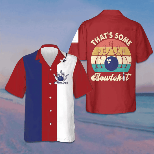 Custom That's Some Bowlsht Hawaiian Shirt Personalized Bowling Shirt Gifts For Bowlers – Moonbestprint