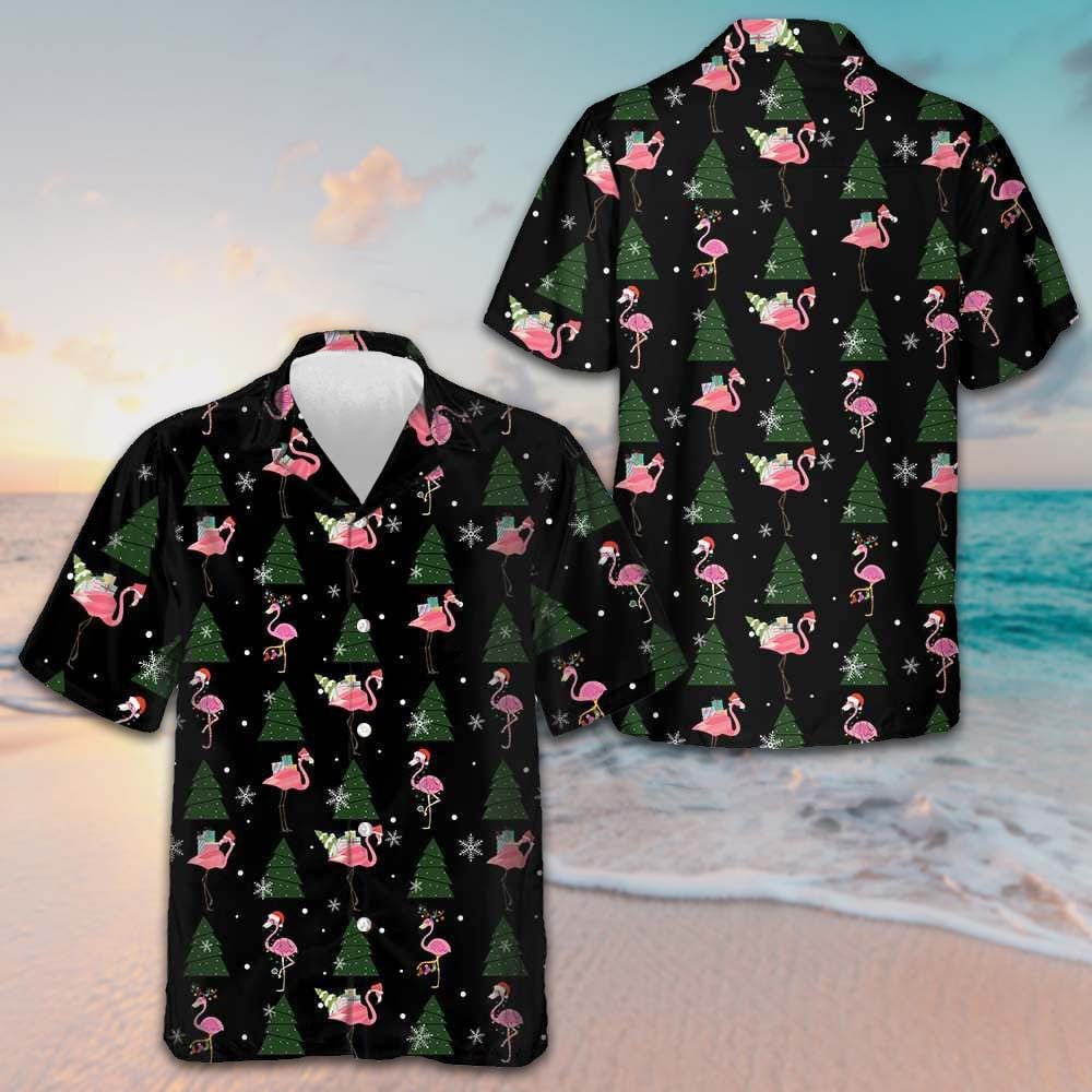 Flamingo Merry Xmas You All Hawaiian Shirt Funny Christmas Shirt Gifts For Flamingo Lovers – Moonbestprint