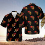 Flaming Angry Skull Hawaiian Shirt Men's Short Sleeve Summer Shirts Gifts For Skull Lovers – Moonbestprint