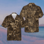 Camouflage Pattern Deer Hunting Hawaiian Shirt Men's Button Up Gifts For Deer Hunters – Moonbestprint
