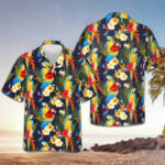 Flower And Parrot Hawaiian Shirt Summer Beach Shirts Gifts For Parrot Lovers – Moonbestprint