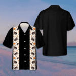 Thanksgiving Turkey Black Hawaiian Shirt Short Sleeve Button Up Shirt Gifts For Thanksgiving – Moonbestprint