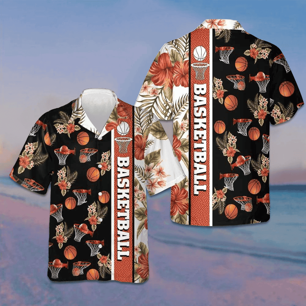 Tropical Basketball Hawaiian Shirt Men's Summer Short Sleeve Shirts Gifts For Basketball Lovers – Moonbestprint