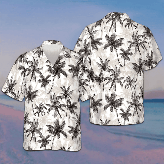 Tropical Vintage Palm Tree Hawaiian Shirt Beach Shirt Button Down Presents For Son – Moonbestprint