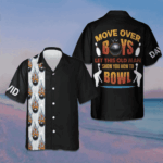 Custom Bowling Move Over Boys Hawaiian Shirt Short Sleeve Button Up Gifts For Bowlers – Moonbestprint