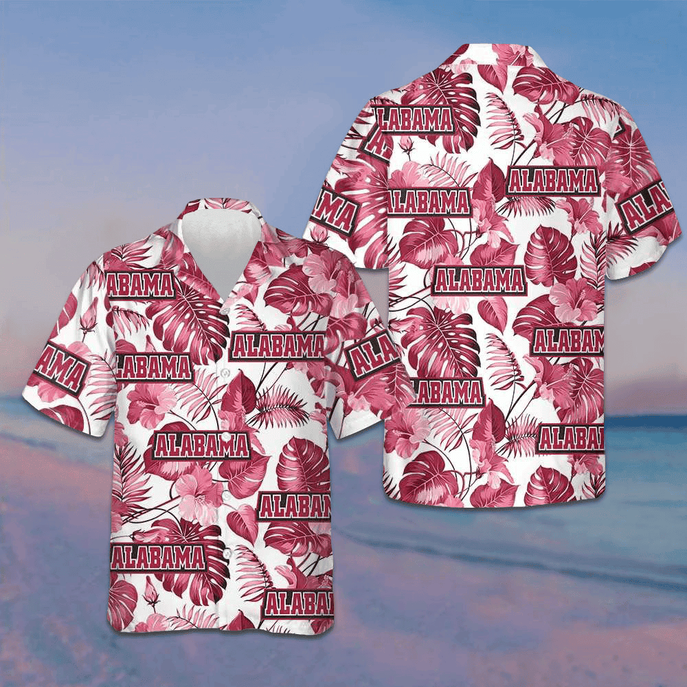 Alabama Tropical Hawaiian Shirt Vacation Button Down Shirts Gifts For Summer – Moonbestprint