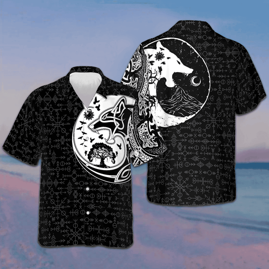 Myths Wolf Hawaiian Shirt Button Up Vacation Shirts Gifts For Son In Law – Moonbestprint