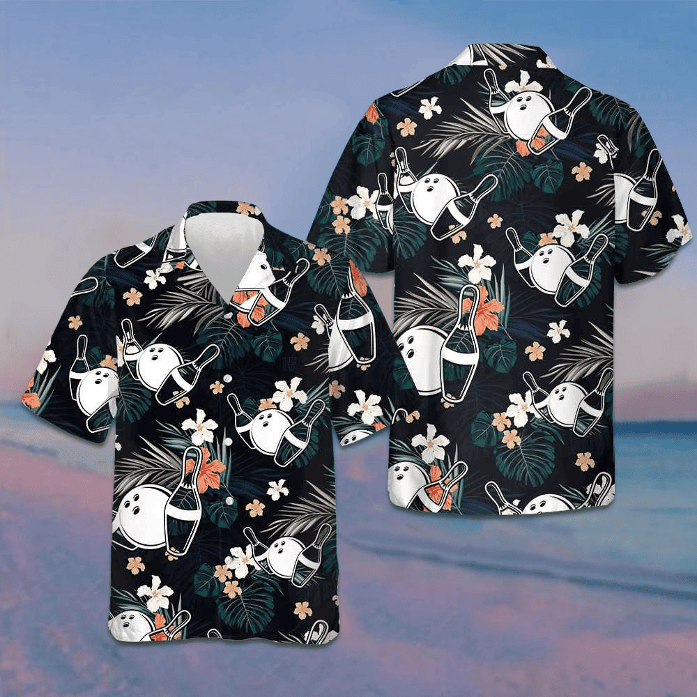 Tropical Bowling Hawaiian Shirt Cool Summer Shirts Best Gifts For Bowlers – Moonbestprint
