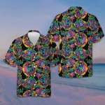 Magic Mushrooms Seamless Pattern Hawaiian Shirt Tropical Button Down Gifts For Son – Moonbestprint