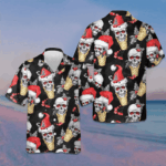 Christmas Skulls With Waffle Cone Hawaiian Shirt Funny Skull Christmas Shirt Gifts For Son – Moonbestprint
