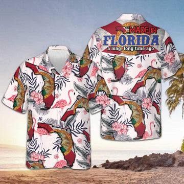 Made In Florida A Long Long Time Ago Hawaiian Shirt Men's Summer Button Up Shirts Apparel – Moonbestprint