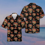 Skulls And Flowers Day Of The Dead Hawaiian Shirt Short Sleeve Button Up Men Gift Ideas – Moonbestprint