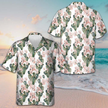 Cactus Pattern Hawaiian Shirt Men's Button Up Shirts Summer Presents For Husband – Moonbestprint