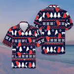 Paris Ugly Christmas Pattern Hawaiian Shirt Men's Christmas Shirts Gifts For Husband – Moonbestprint
