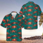 Crab Hawaiian Shirt Men's Button Down Shirts For Summer Gifts For Crab Lovers – Moonbestprint