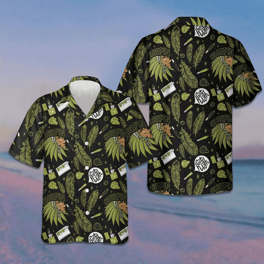 Chiefin Native American Hawaiian Shirt Tropical Button Up Shirt Gifts For Cousin – Moonbestprint