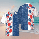 Christmas USA Balloons Pattern Hawaiian Shirt Men's Button Down Vacation Shirts Gifts For Xmas – Moonbestprint