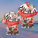 Piano Playing By Santa Claus Hawaiian Shirt Funny Santa Shirt Gifts For Husband – Moonbestprint