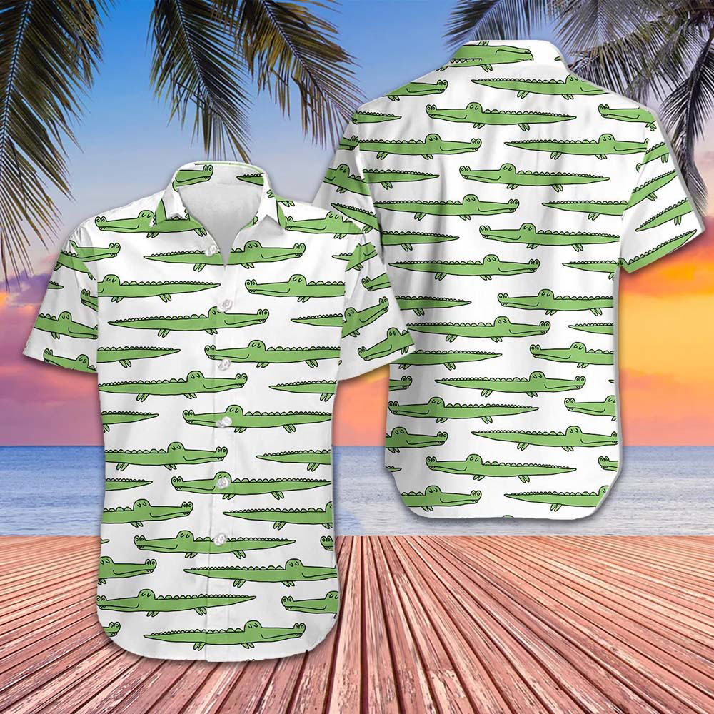 Crocodile Hawaiian Shirt Button Up Summer Shirts For Men Gifts For Cousin – Moonbestprint