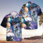 Outer Space Hawaiian Shirt Space Themed Shirt Best Gifts For Boyfriend – Moonbestprint