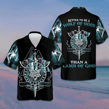 Better To Be A Wolf Of Odin Than A Lamb Of God Hawaiian Shirt Button Up Beach Shirts Men – Moonbestprint