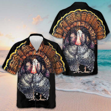 Standing Black Turkey Hawaiian Shirt Happy Thanksgiving Shirt Gifts For Friends – Moonbestprint