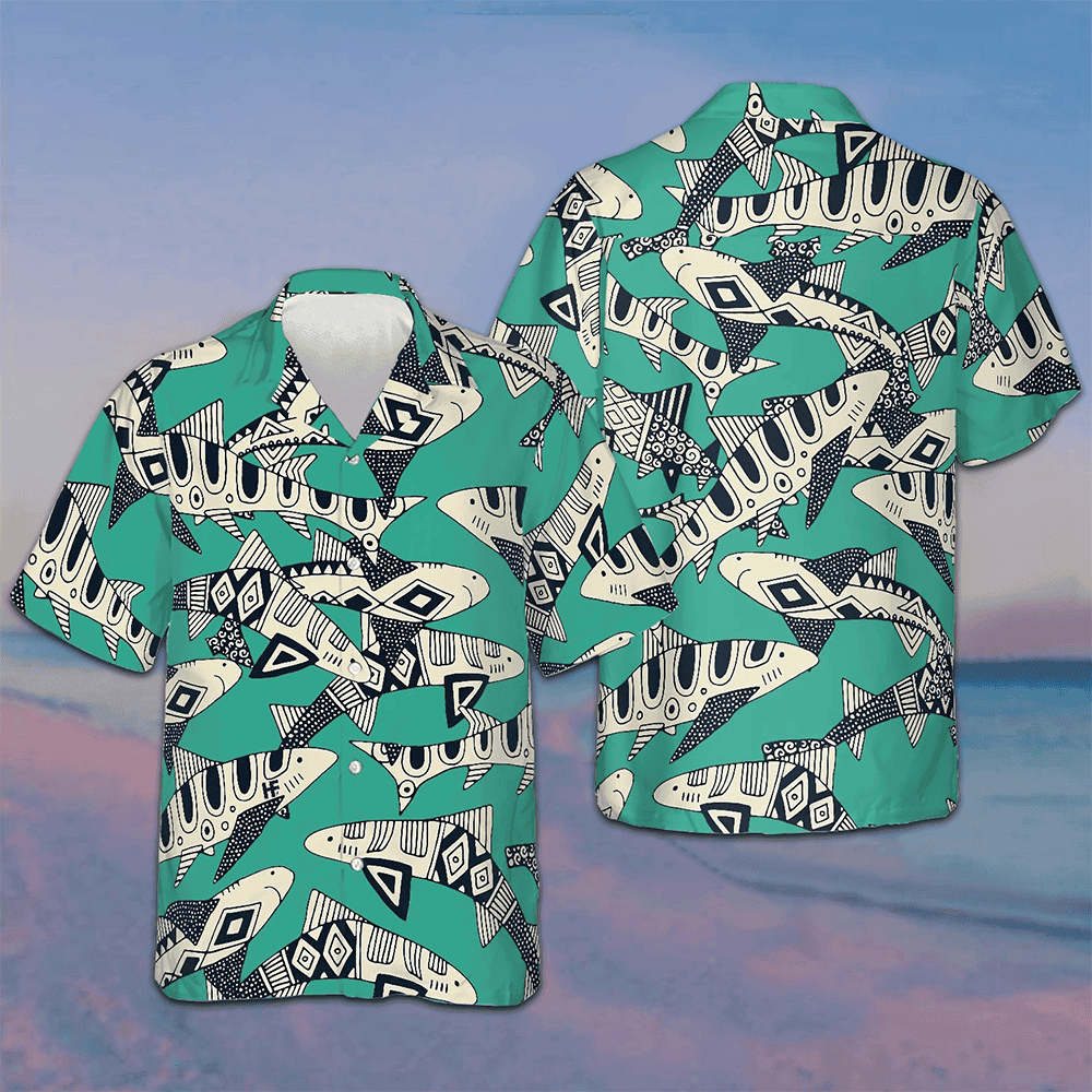 Shark Of The Ocean Hawaiian Shirt Shark Lover Men's Summer Shirts Sale – Moonbestprint