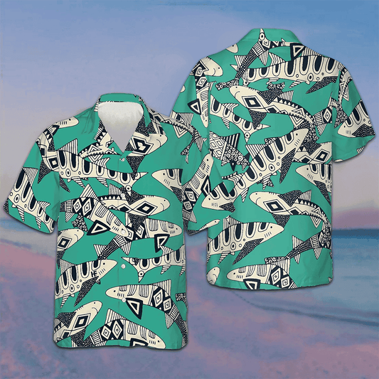 Shark Of The Ocean Hawaiian Shirt Shark Lover Men's Summer Shirts Sale – Moonbestprint