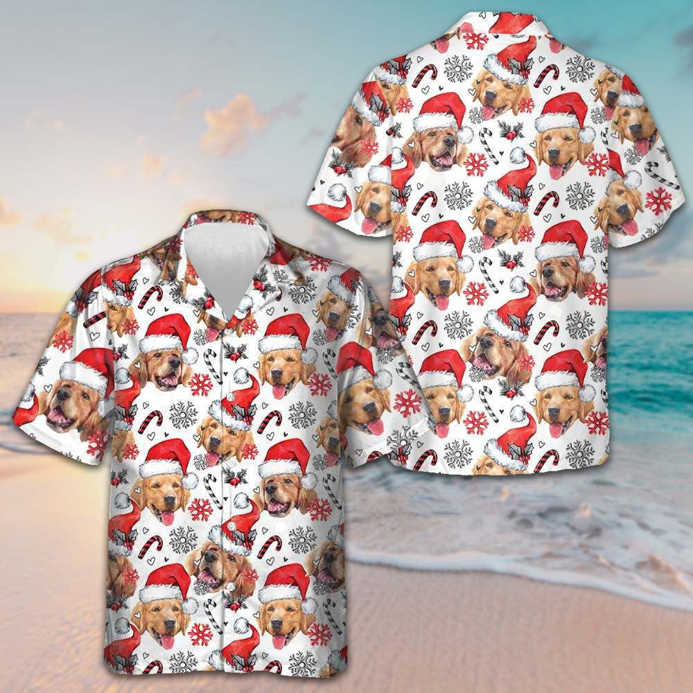 Golden Retriever Santa Hawaiian Shirt Funny Christmas Dog Shirt Gifts For Him – Moonbestprint