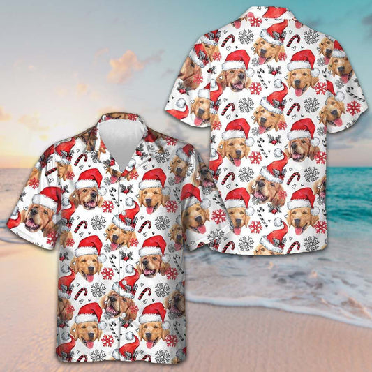 Golden Retriever Santa Hawaiian Shirt Funny Christmas Dog Shirt Gifts For Him – Moonbestprint