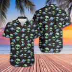 Alien Planet Hawaiian Shirt Summer Short Sleeve Button Up Shirts Gifts For Brother – Moonbestprint