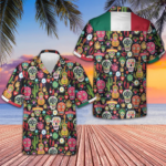 Mexico Day Of The Dead Sugar Skull Hawaiian Shirt Men's Button Up Shirt Gifts For Mexicans – Moonbestprint