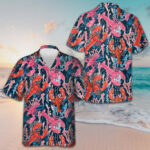 Lobster With Seaweed Pattern Hawaiian Shirt Vacation Button Up Shirt Gifts For Lobster Lovers – Moonbestprint
