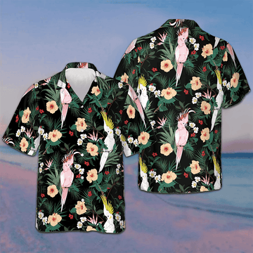Tropical Floral Parrot Hawaiian Shirt Men's Button Up Shirts Summer Gifts For Your Husband – Moonbestprint