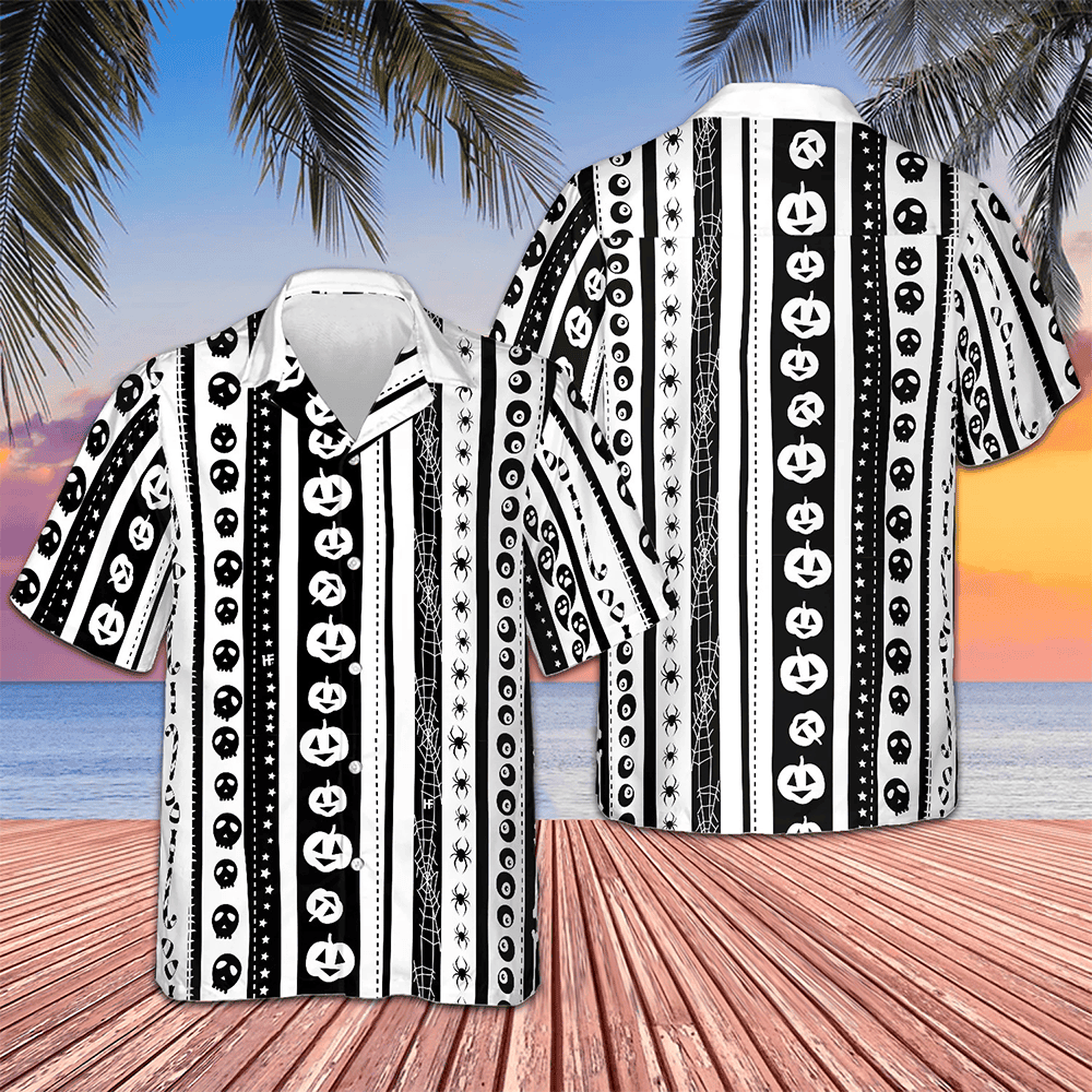 Halloween Pattern Hawaiian Shirt Cool Summer Shirts For Guys Gifts For Boyfriend – Moonbestprint